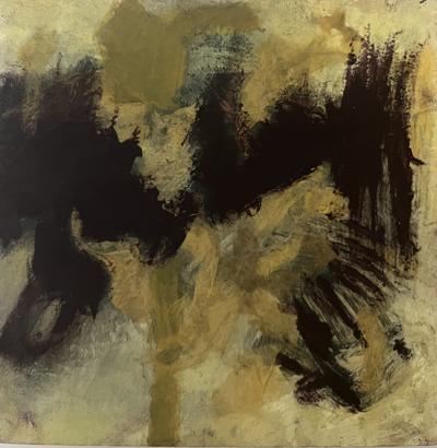 Multimedia Panel — Multimedia paper, collage acrylic oil, and cold wax on birch panel