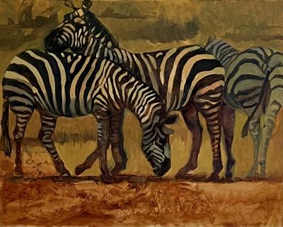 Serengeti Stripes — Oil on canvas