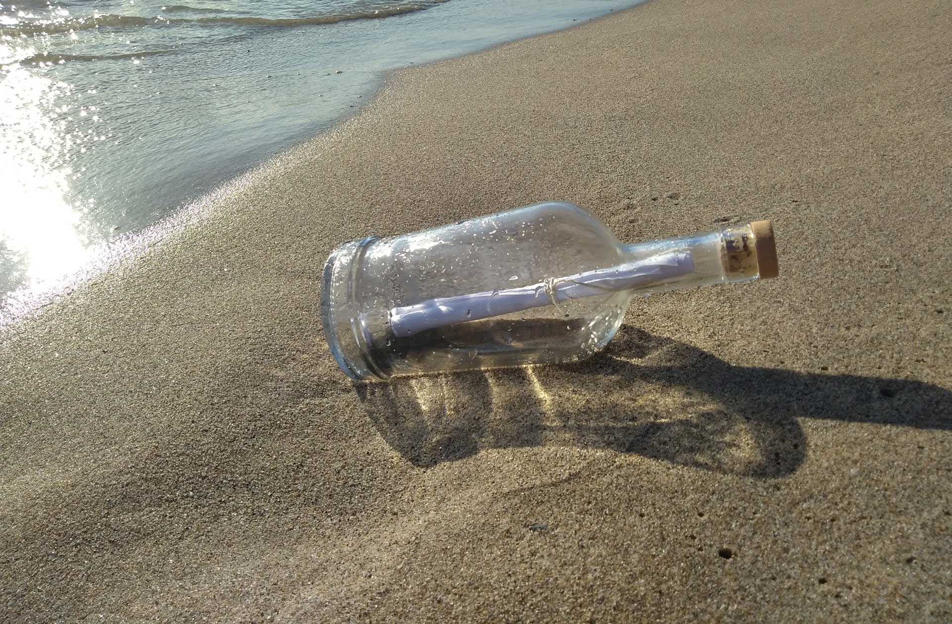 a message in a bottle